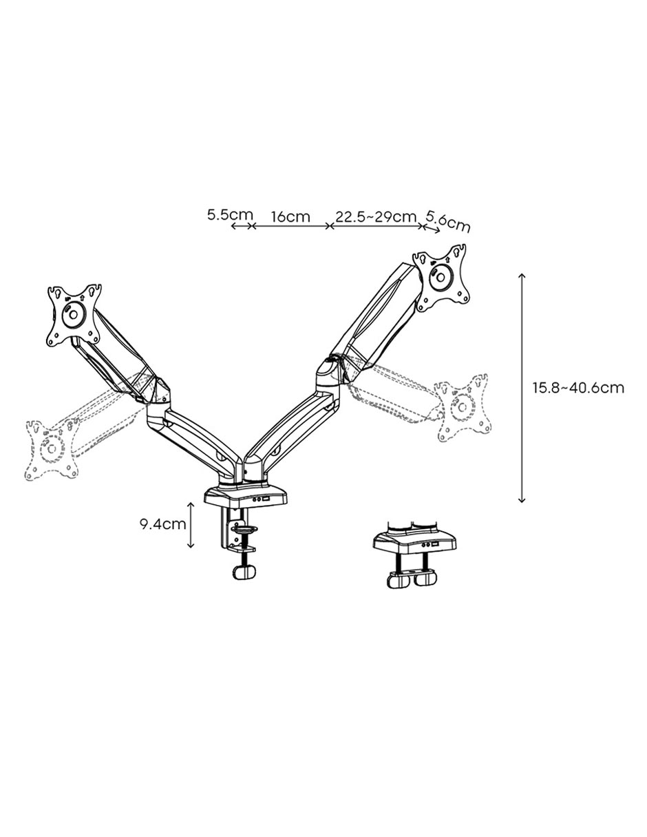 Soporte para monitor de escritorio Pro 10