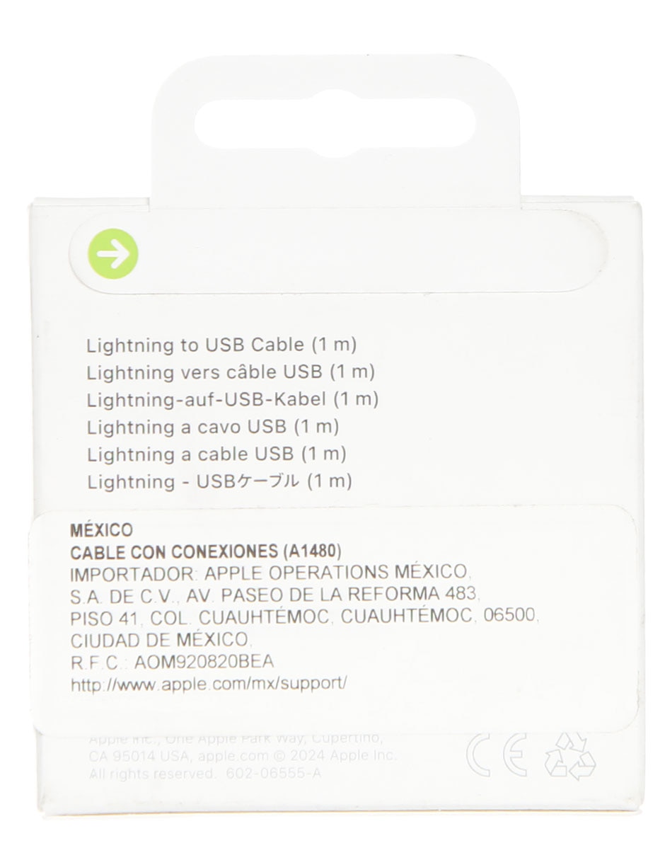 Cable lightning a tipo USB A de 1 m 3