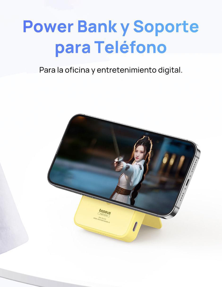 Batería portátil baseus 5000 mah magpro magnética