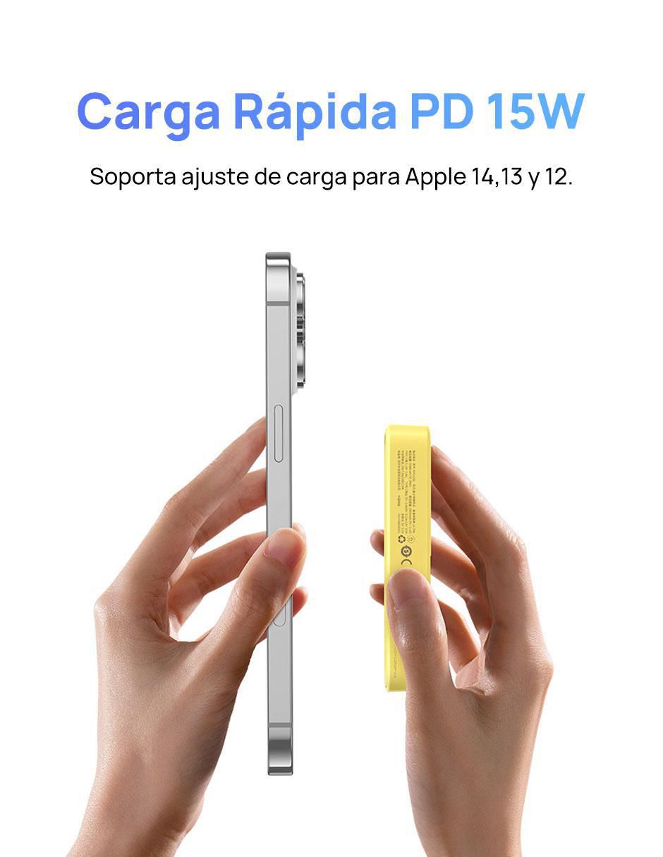 Batería portátil baseus 5000 mah magpro magnética