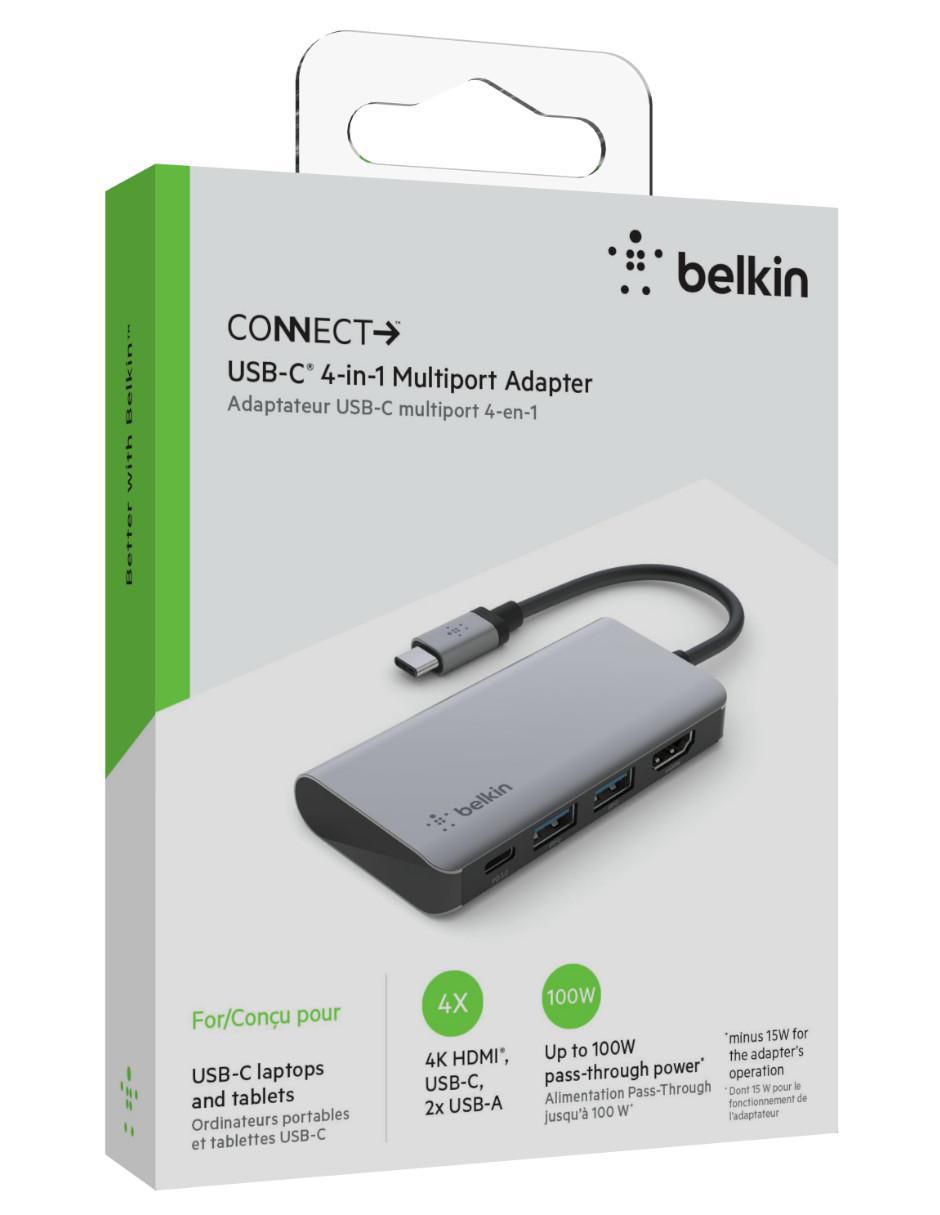 Hub avc006btsgy de 4 puertos USB 4