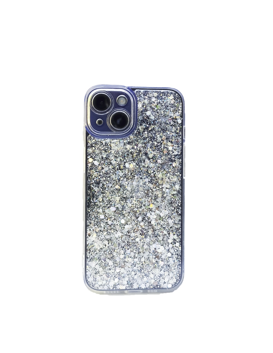 Funda para iPhone 13 Glitter de plástico