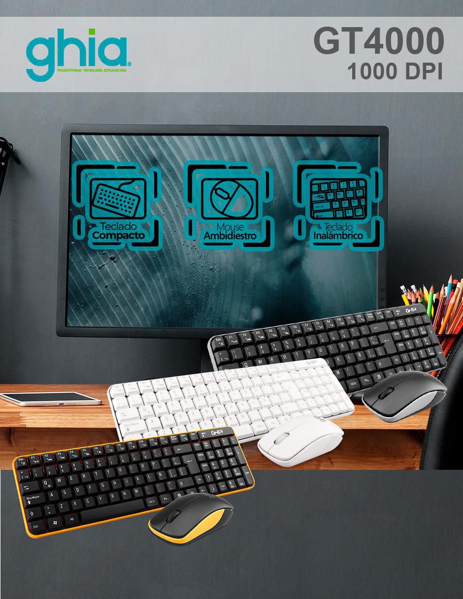 Mouse y teclado GT4000 4