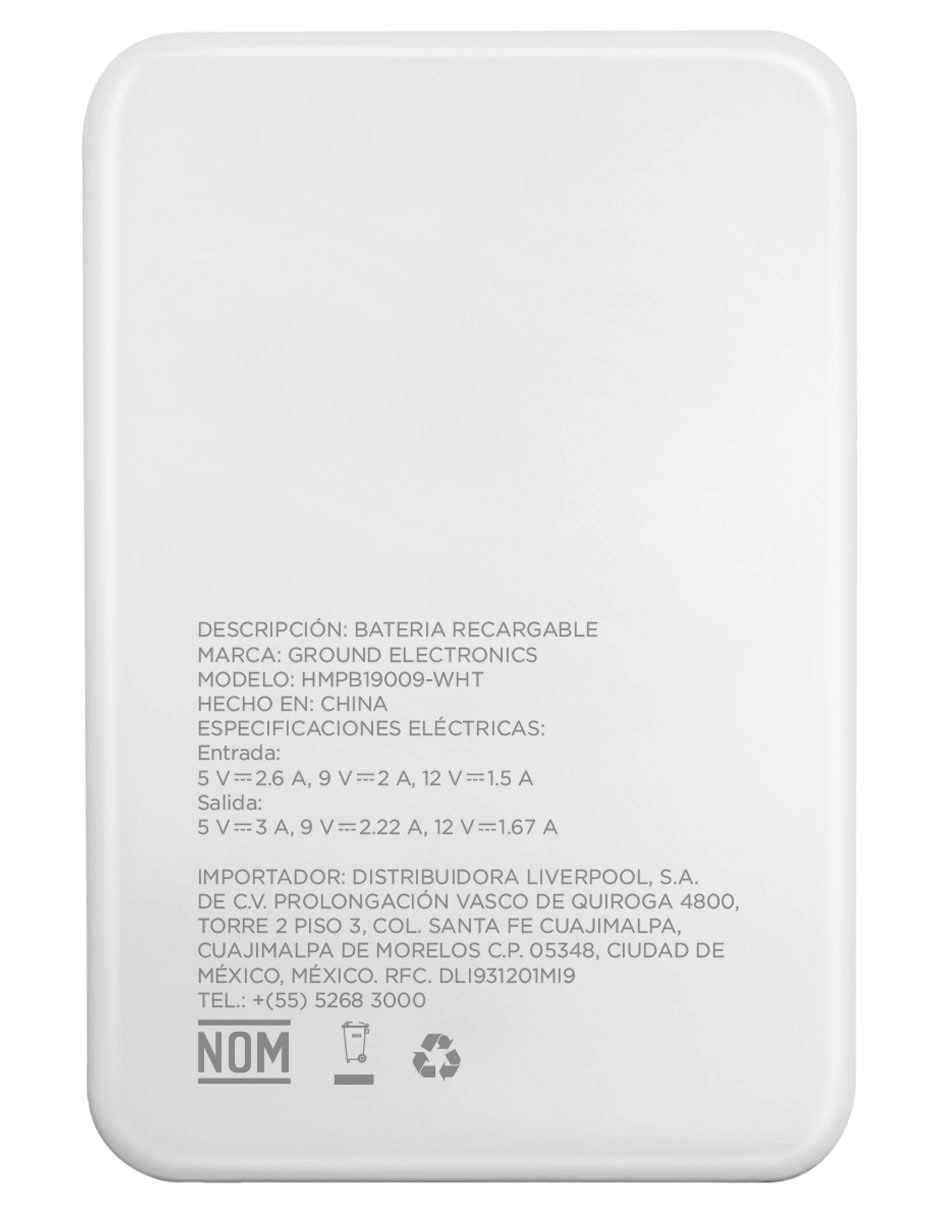 Batería portátil 5000 mAh Magnética 3