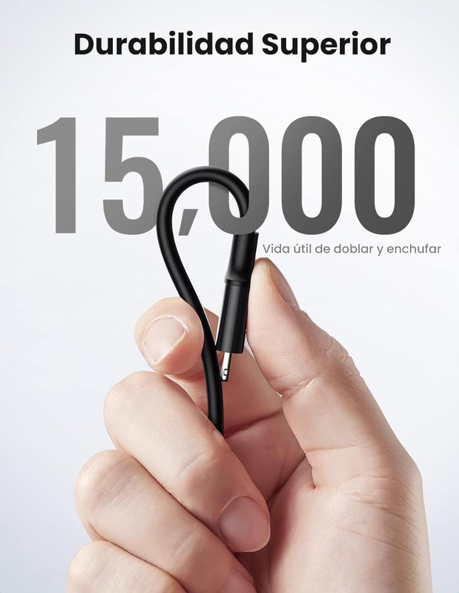 Cable USB C a tipo lightning de 1 m 6