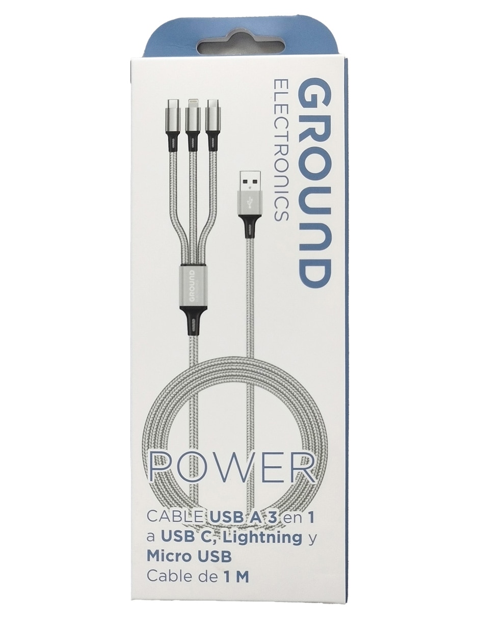 Cable de conexión multiterminal a tipo USB A de 1 m
