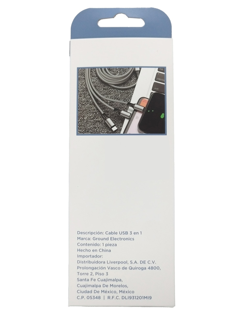 Cable de conexión multiterminal a tipo USB A de 1 m 2