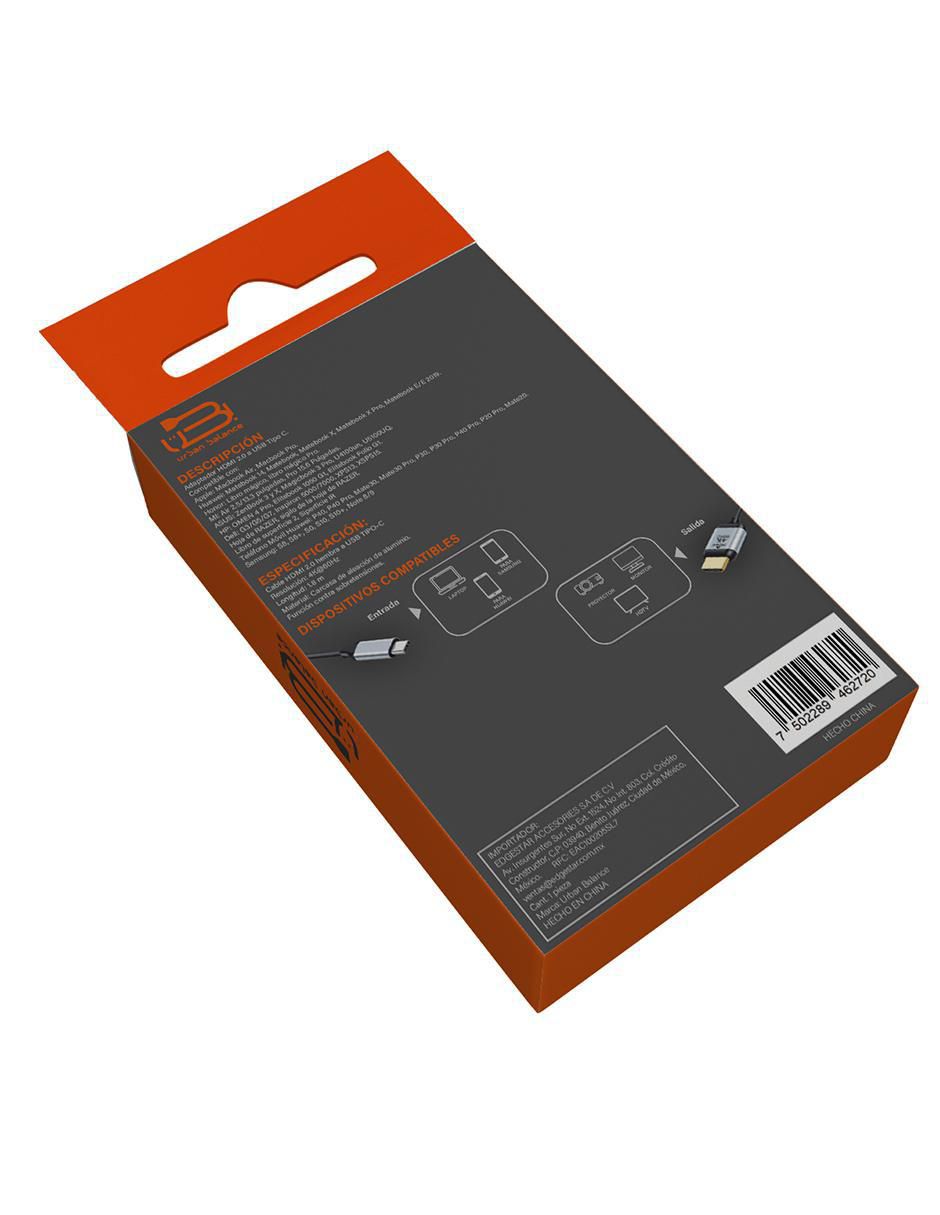 Adaptador USB C- HDMI 5