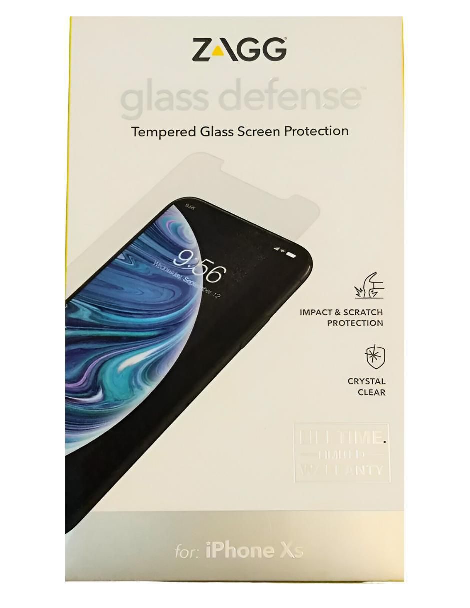 Mica celular iPhone XS de cristal templado 3