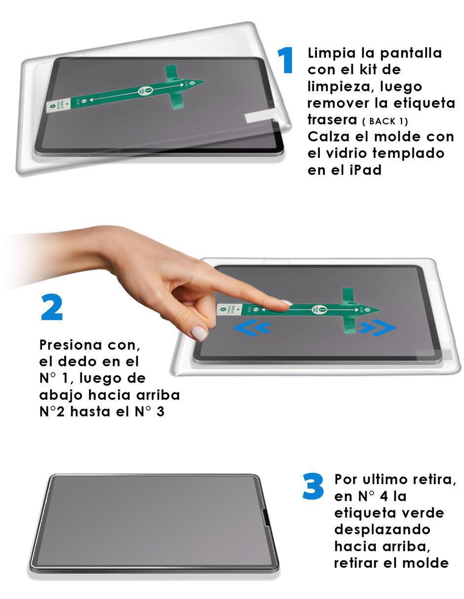 Protector tableta Kit de cristal templado 3