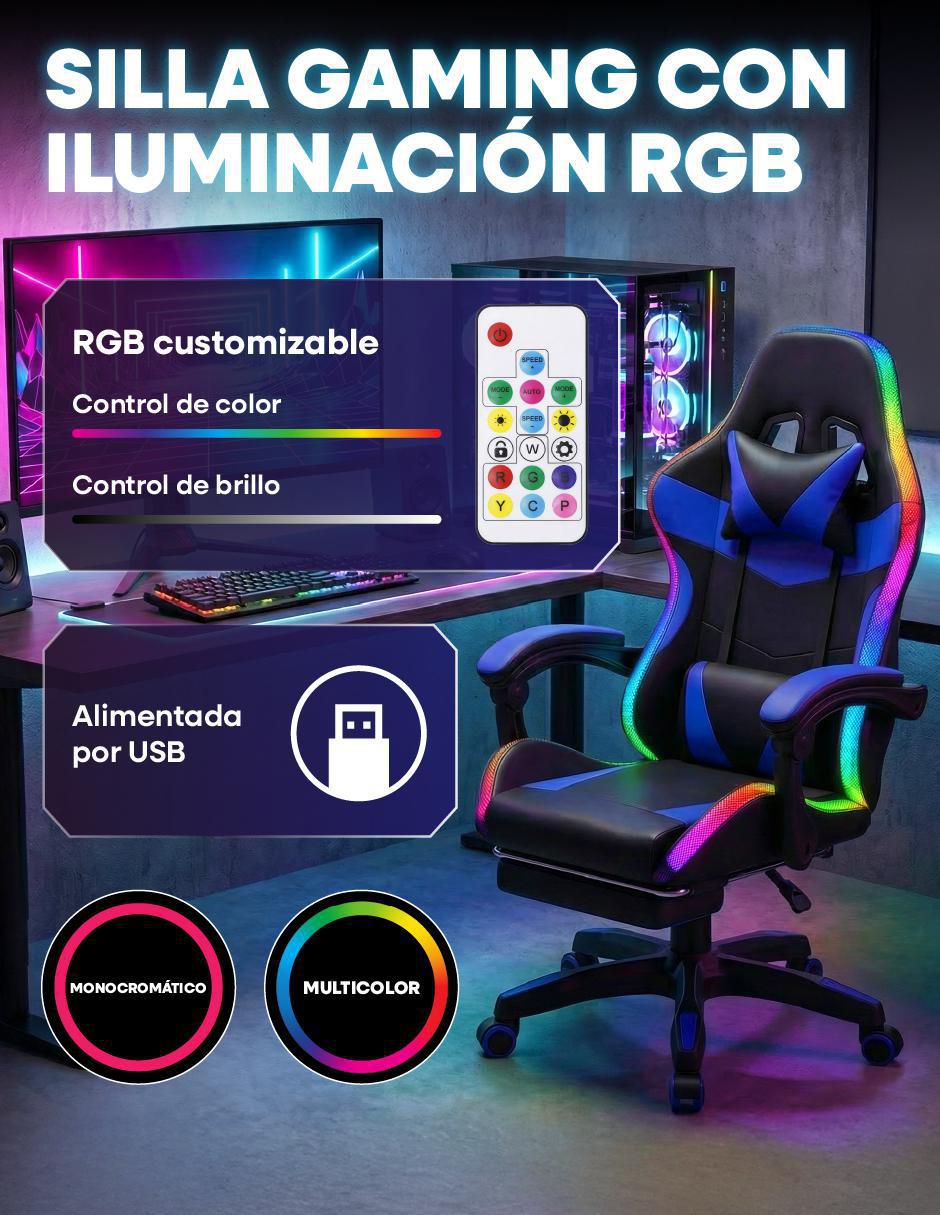 Silla gamer Lumina 2 3