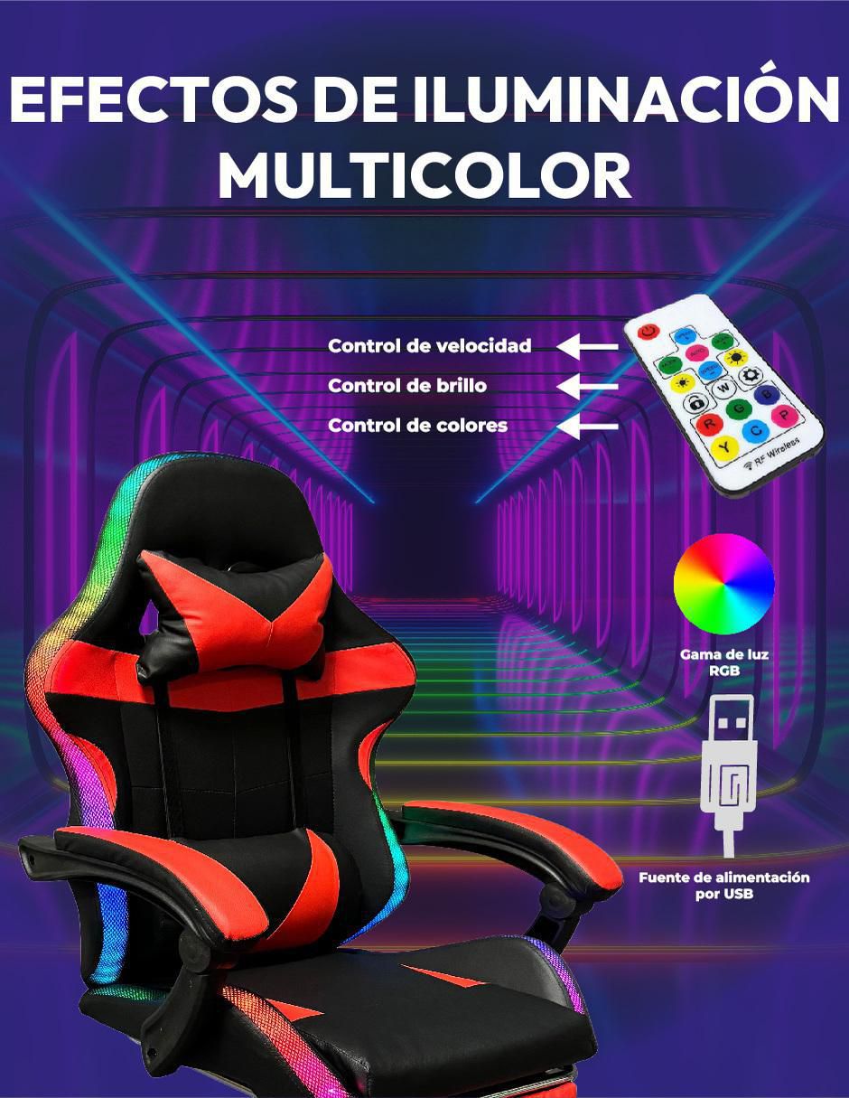 Silla gamer lumina 2 titano "de" vinipiel