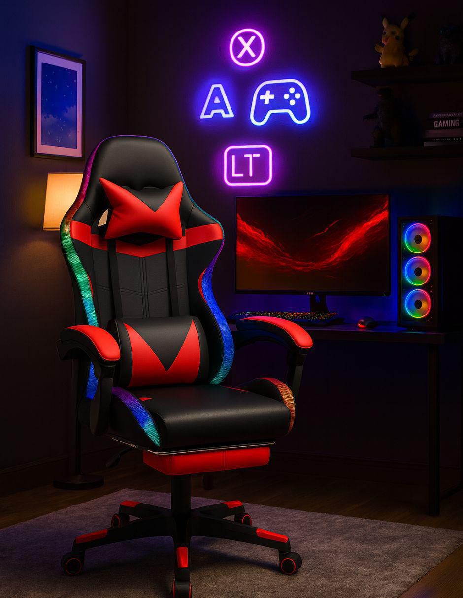 Silla gamer lumina 2 titano "de" vinipiel
