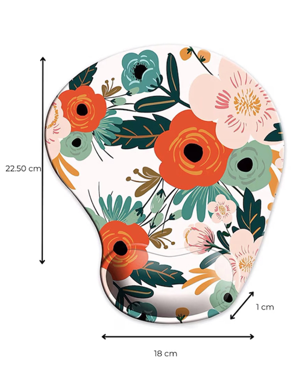 MOUSE PAD BOBA FLORES, NARANJA