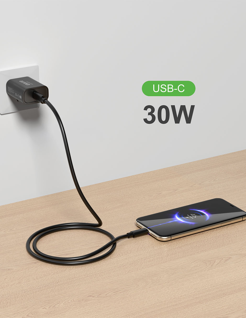 Cargador pared de 30 W USB tipo C 7
