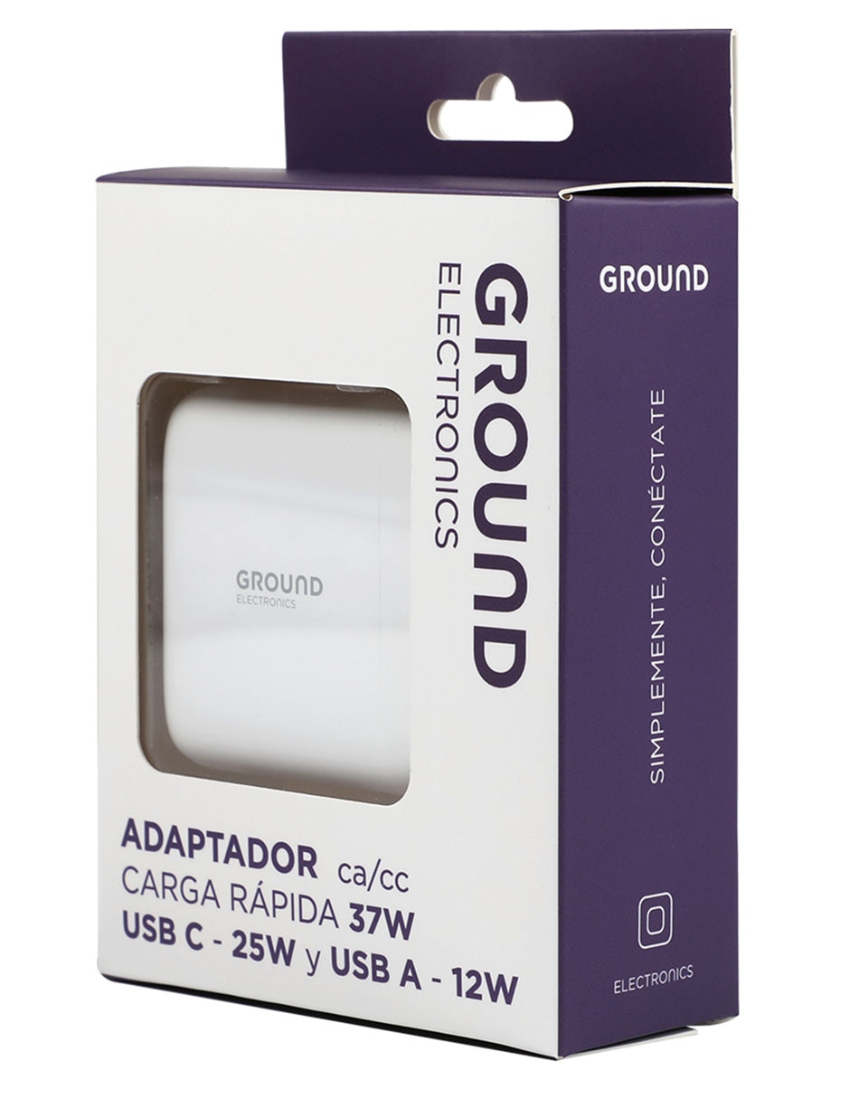 Cargador pared de 37 W USB tipo A y USB tipo C 2