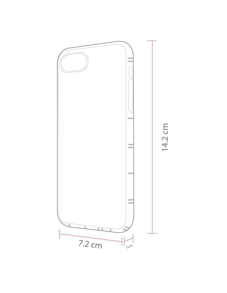 Funda para iPhone SE 2022 Air Fender de TPU 3