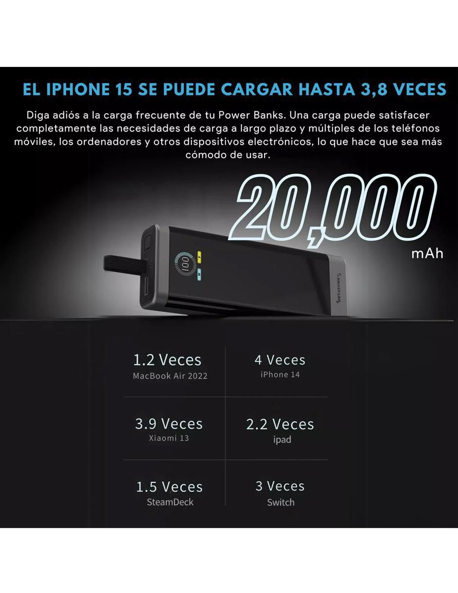 Batería portátil 20000 mAh YT-2288 4