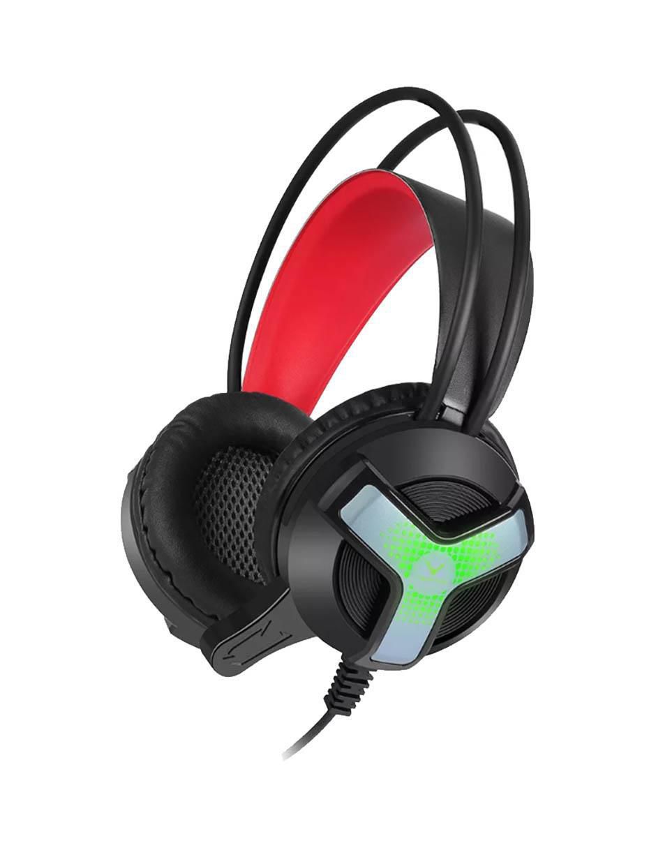 Audífonos gamer Over-Ear Gh31Bk alámbricos con cancelación de ruido