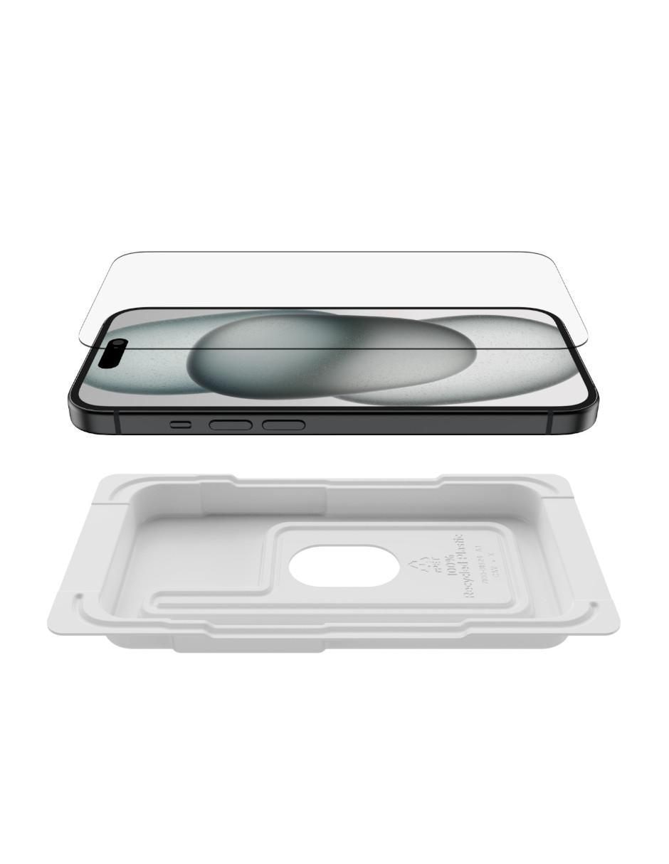 Mica celular iPhone 15 y iPhone 14 Pro de cristal templado 2