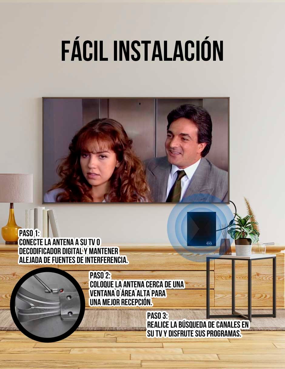 Antena HD/TV de televisión 5