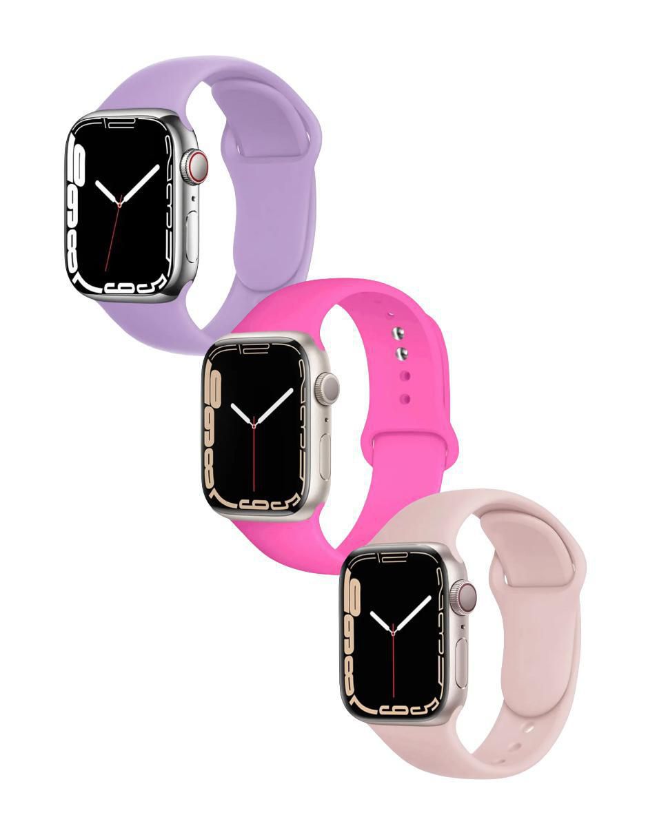 Set correa para smartwatch de silicón