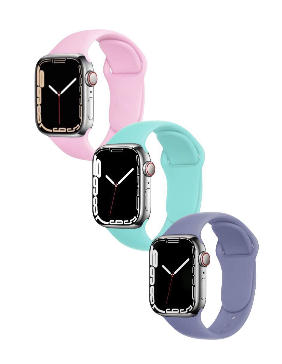 Set correa para smartwatch de silicón