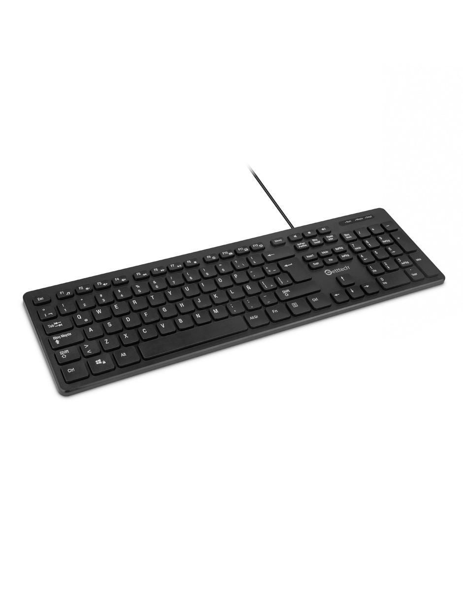 Teclado conexión alámbrica GGK-ESMWR-01 SLIM HUB_2PORT_USB