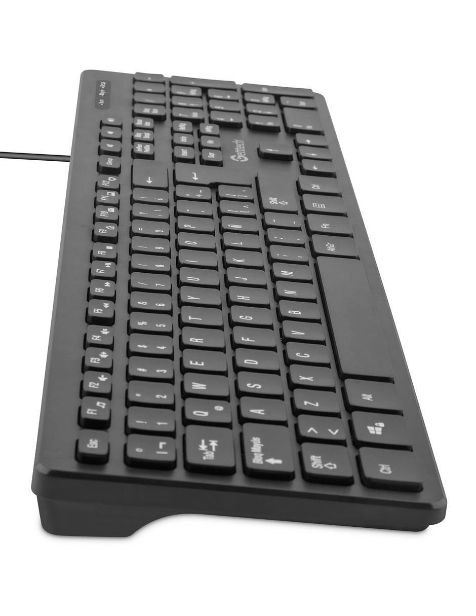 Teclado conexión alámbrica GGK-ESMWR-01 SLIM HUB_2PORT_USB 4