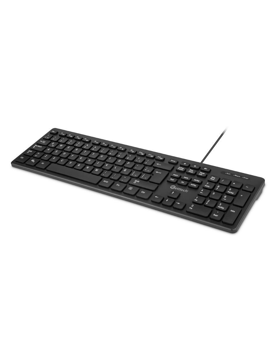 Teclado conexión alámbrica GGK-ESMWR-01 SLIM HUB_2PORT_USB 6