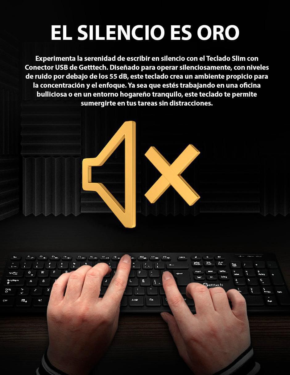 Teclado conexión alámbrica GGK-ESMWR-01 SLIM HUB_2PORT_USB 8