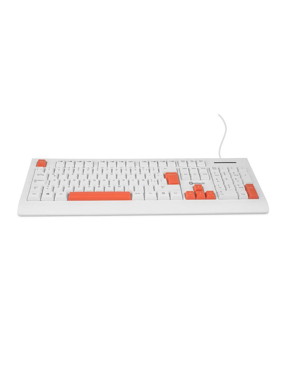 Teclado conexión alámbrica Colorful GGK-ESMWR-02-WH 8
