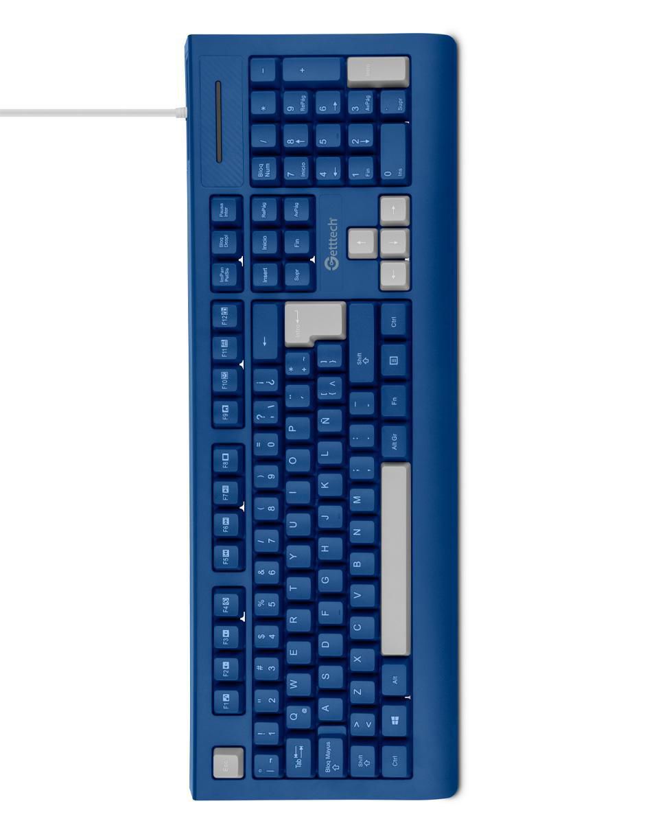 Teclado conexión alámbrica Colorful GGK-ESMWR-02-BL 7