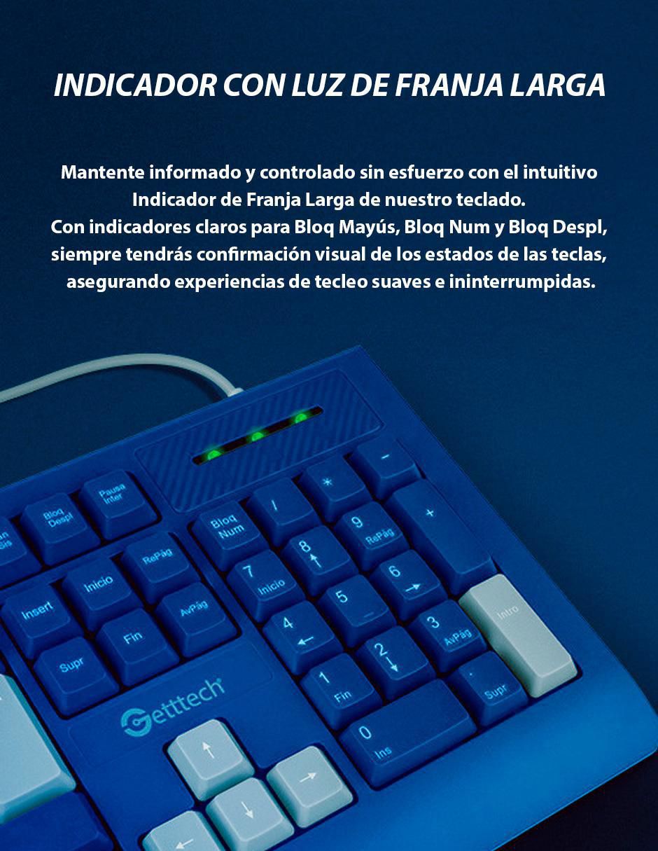 Teclado conexión alámbrica Colorful GGK-ESMWR-02-BL 9