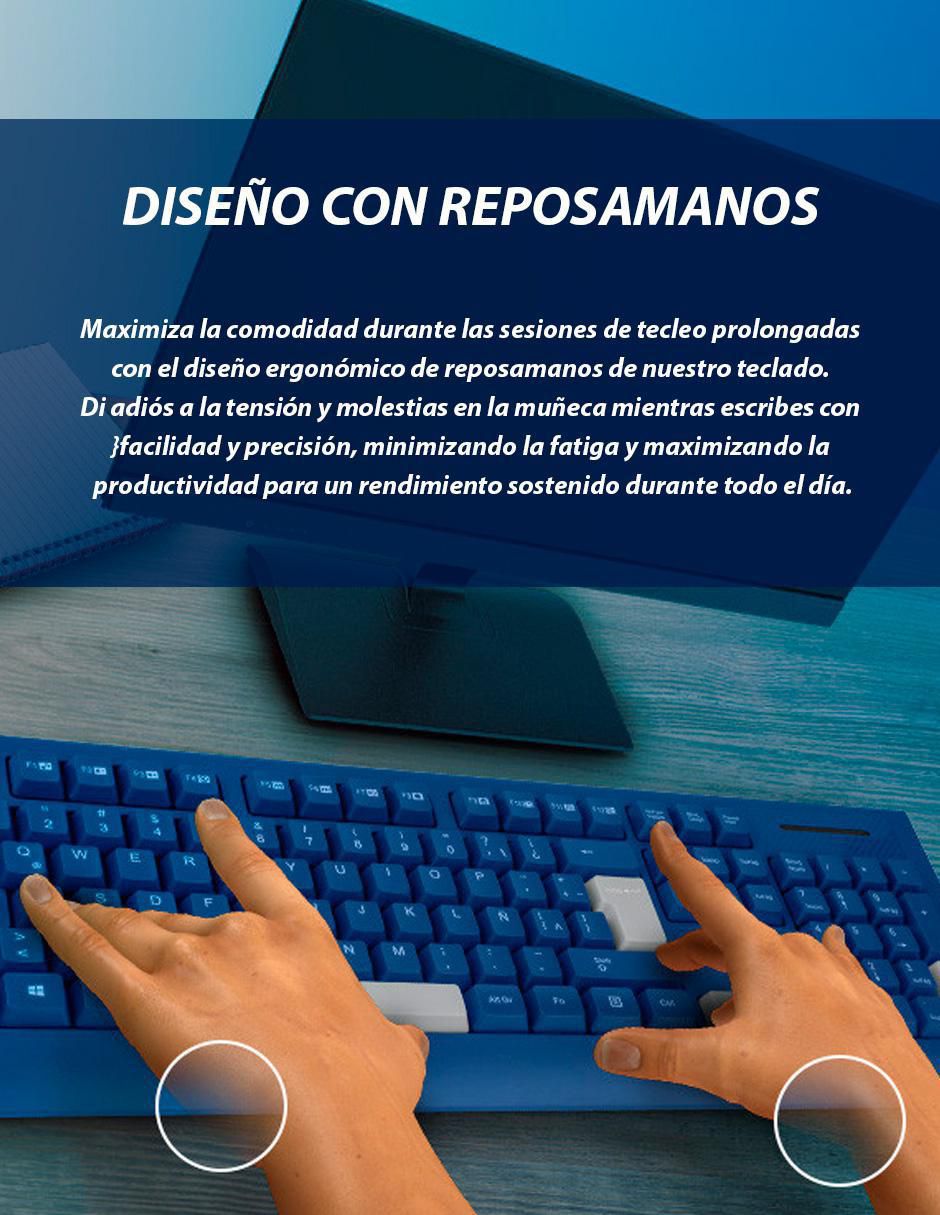 Teclado conexión alámbrica Colorful GGK-ESMWR-02-BL 10