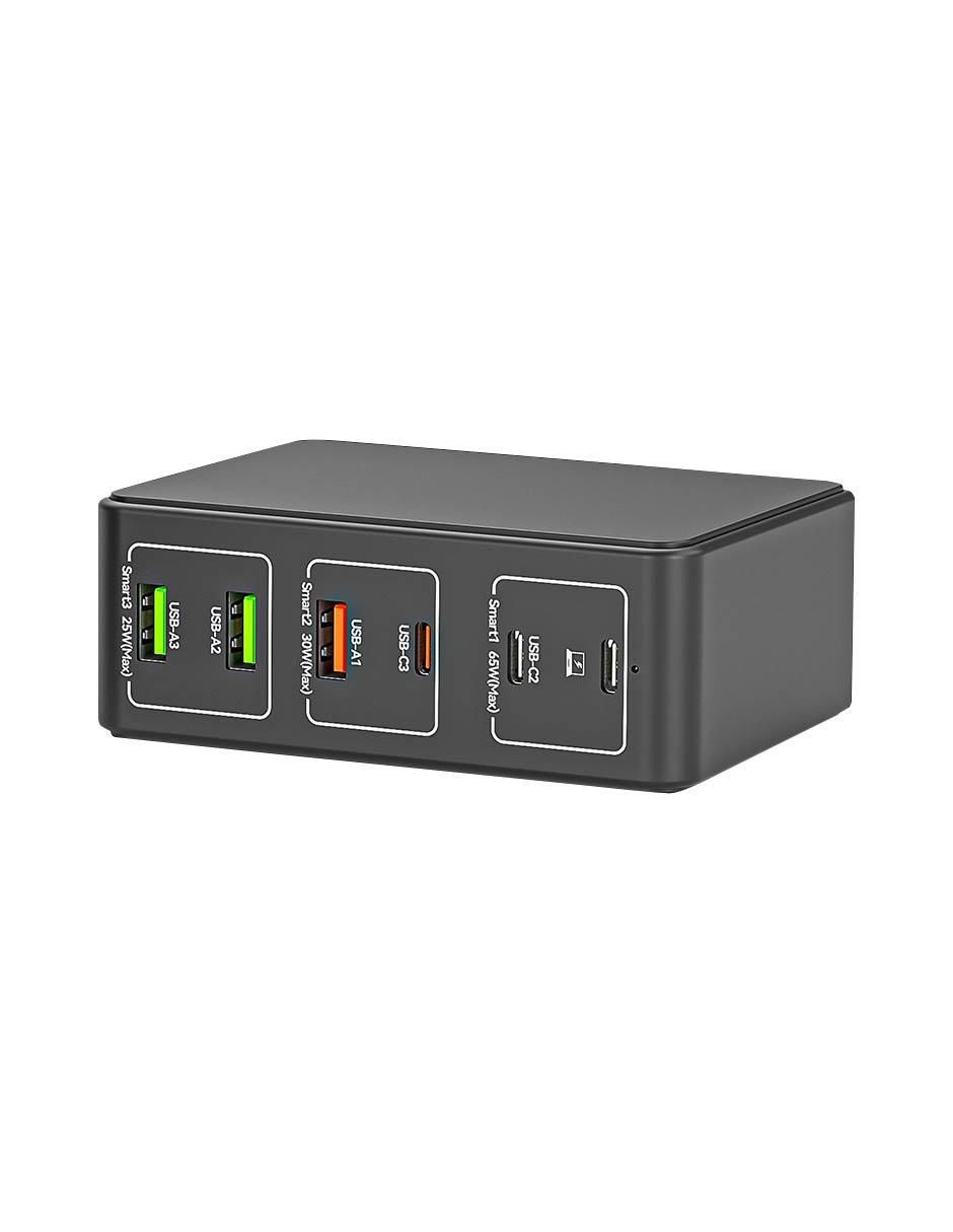 Estación de carga USB + USB tipo C 3