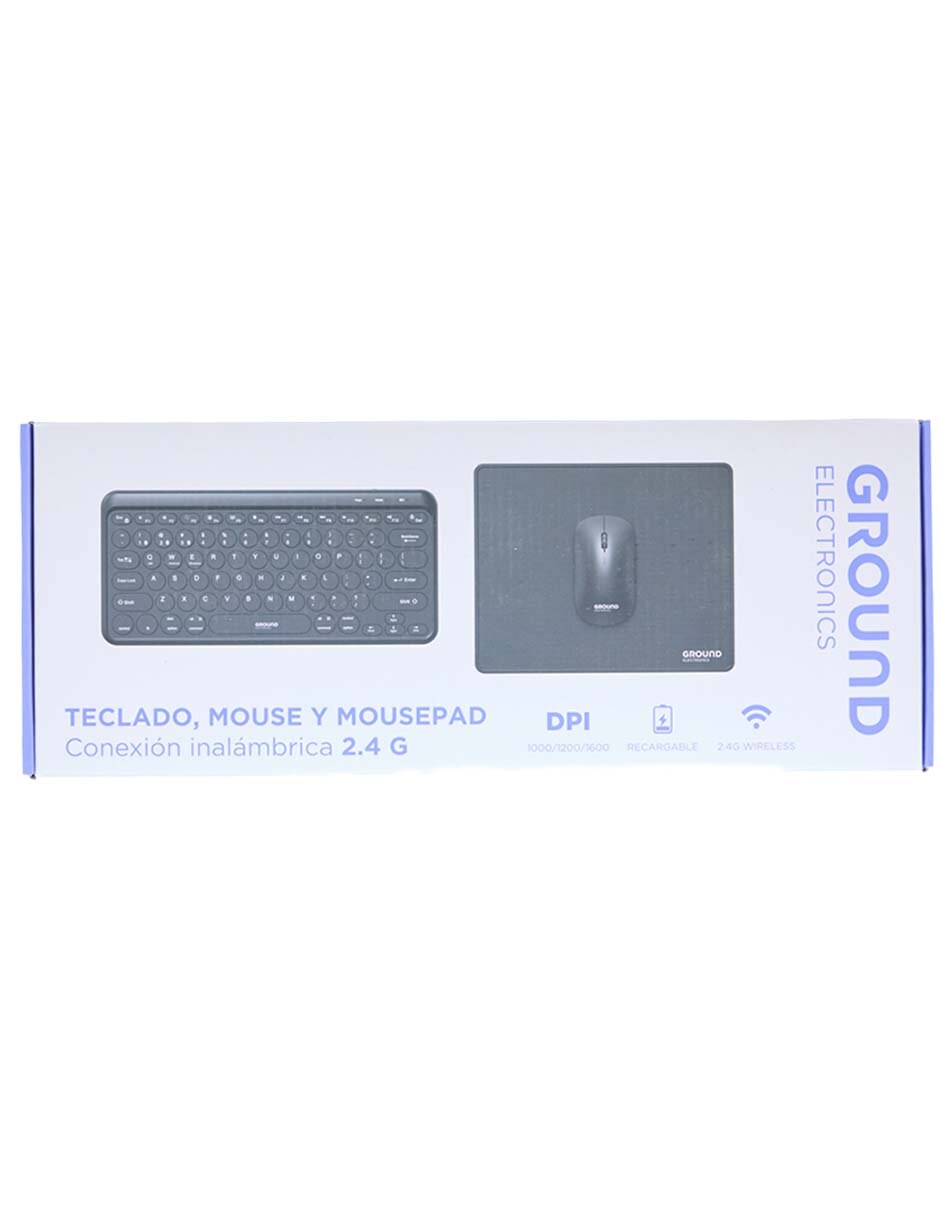 KIT ACC COMPUTO GROUND MOUSE Y , NEGRO