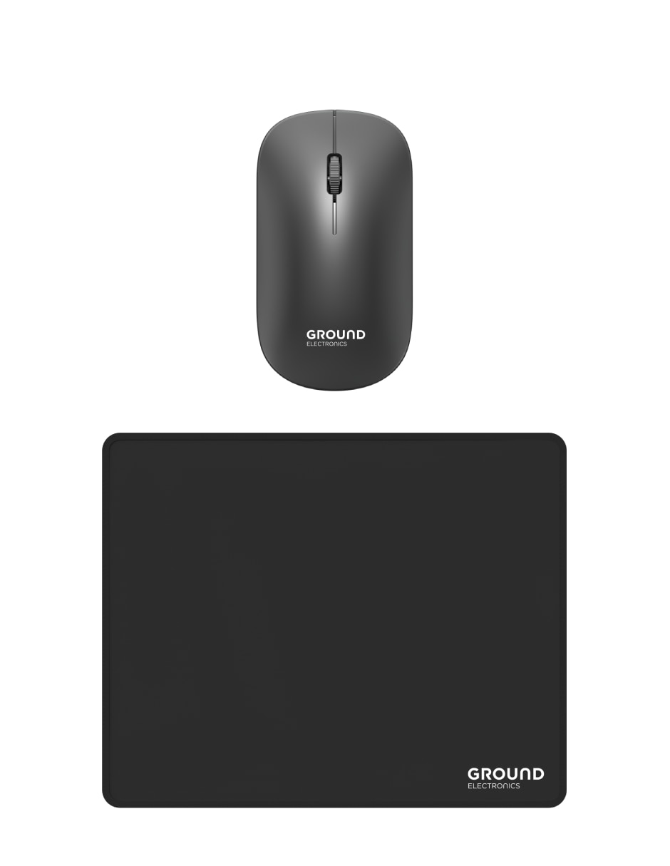 KIT ACC COMPUTO GROUND MOUSE Y , NEGRO
