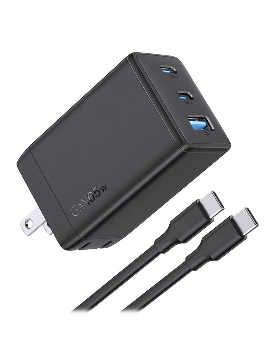 Cargador pared USB + USB tipo C