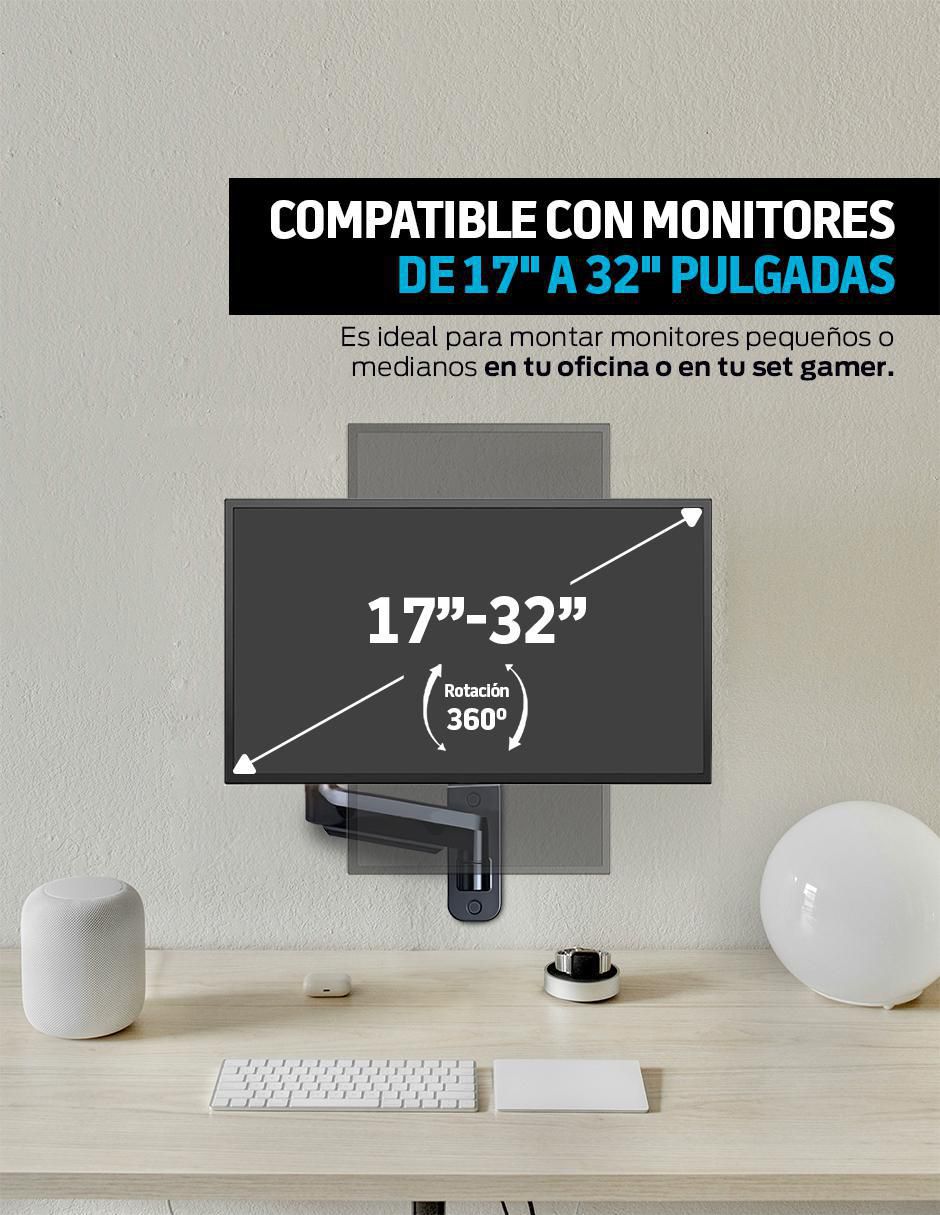 Soporte para monitor de pared Hidráulico 4