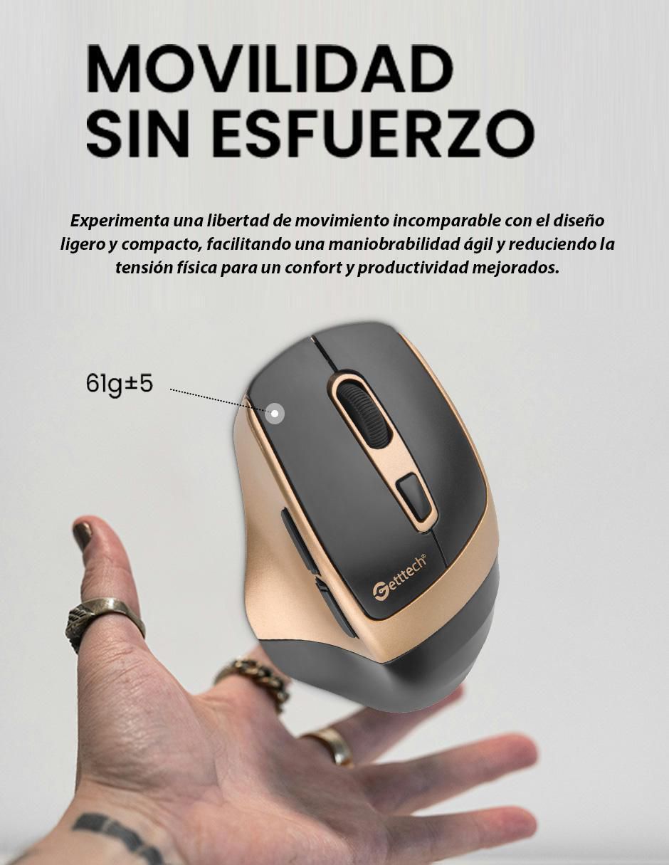 Mouse Gamer Inalámbrico ggm-stdbw-01-gd_6d 3