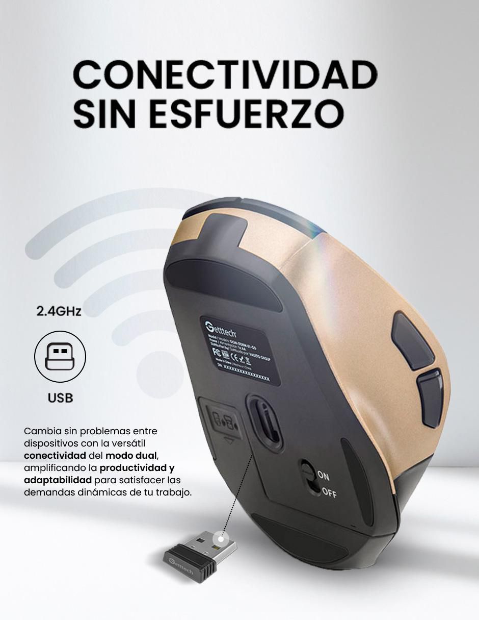 Mouse Gamer Inalámbrico ggm-stdbw-01-gd_6d 6