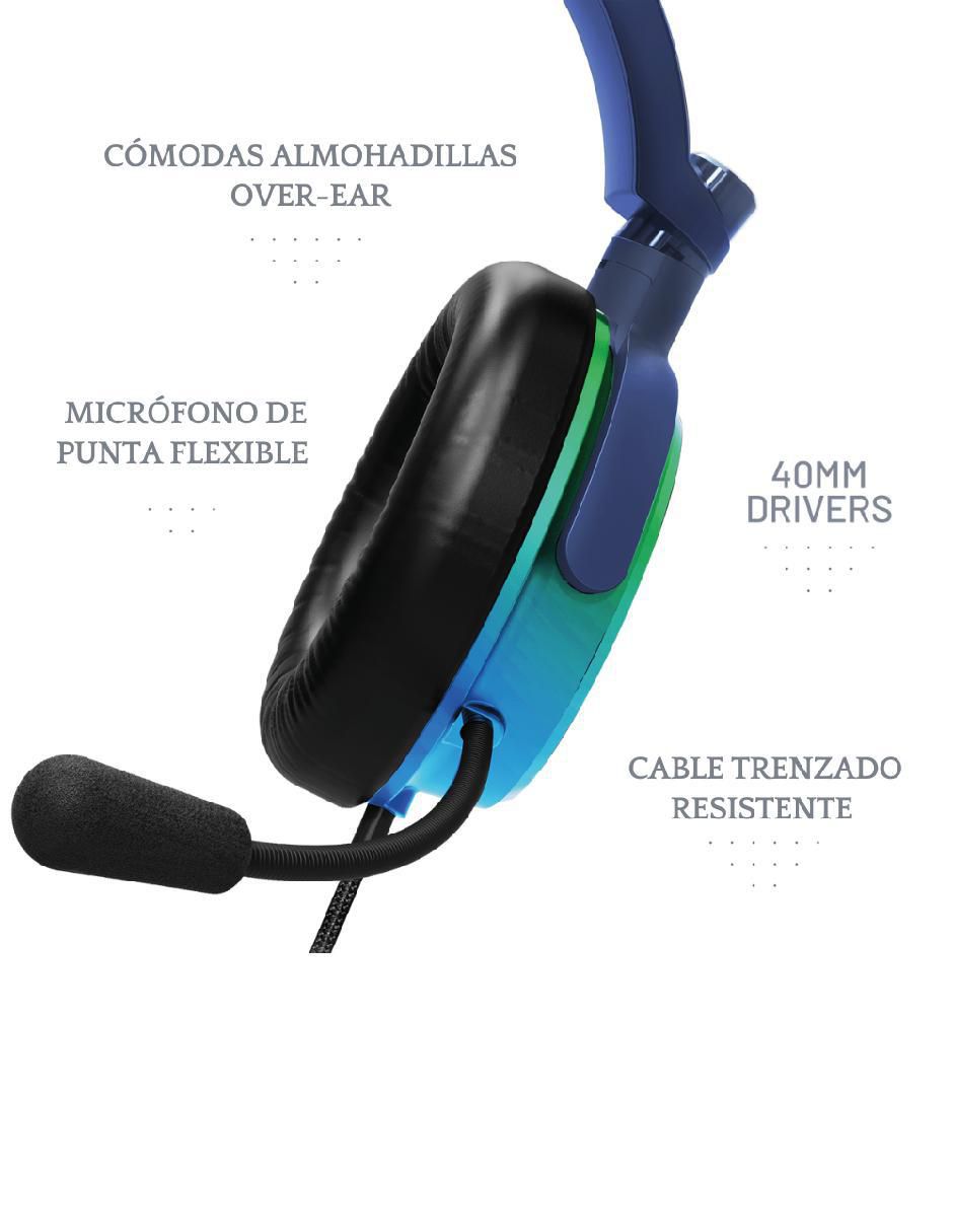 Audífonos gamer alámbrica 5