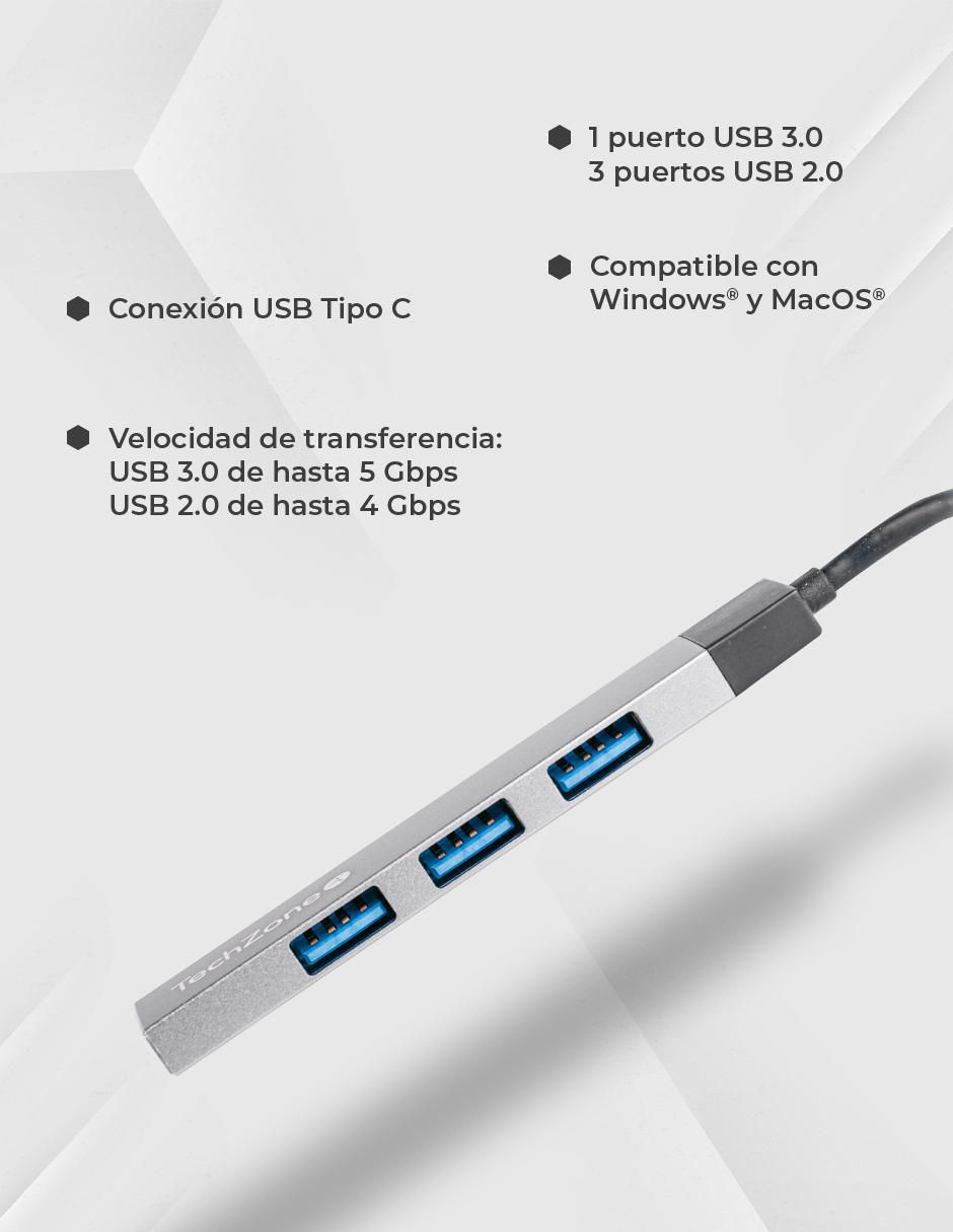 Hub TZACHB04 de 4 puertos USB 4