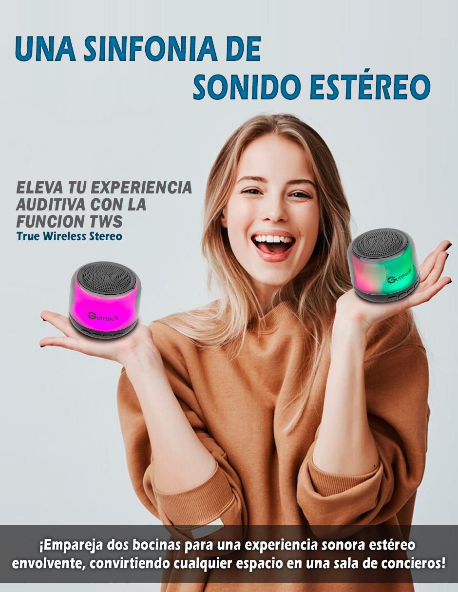 Bocina portátil MINI GUS-ETRBT-01​_RGB_BT_TWS bluetooth 3