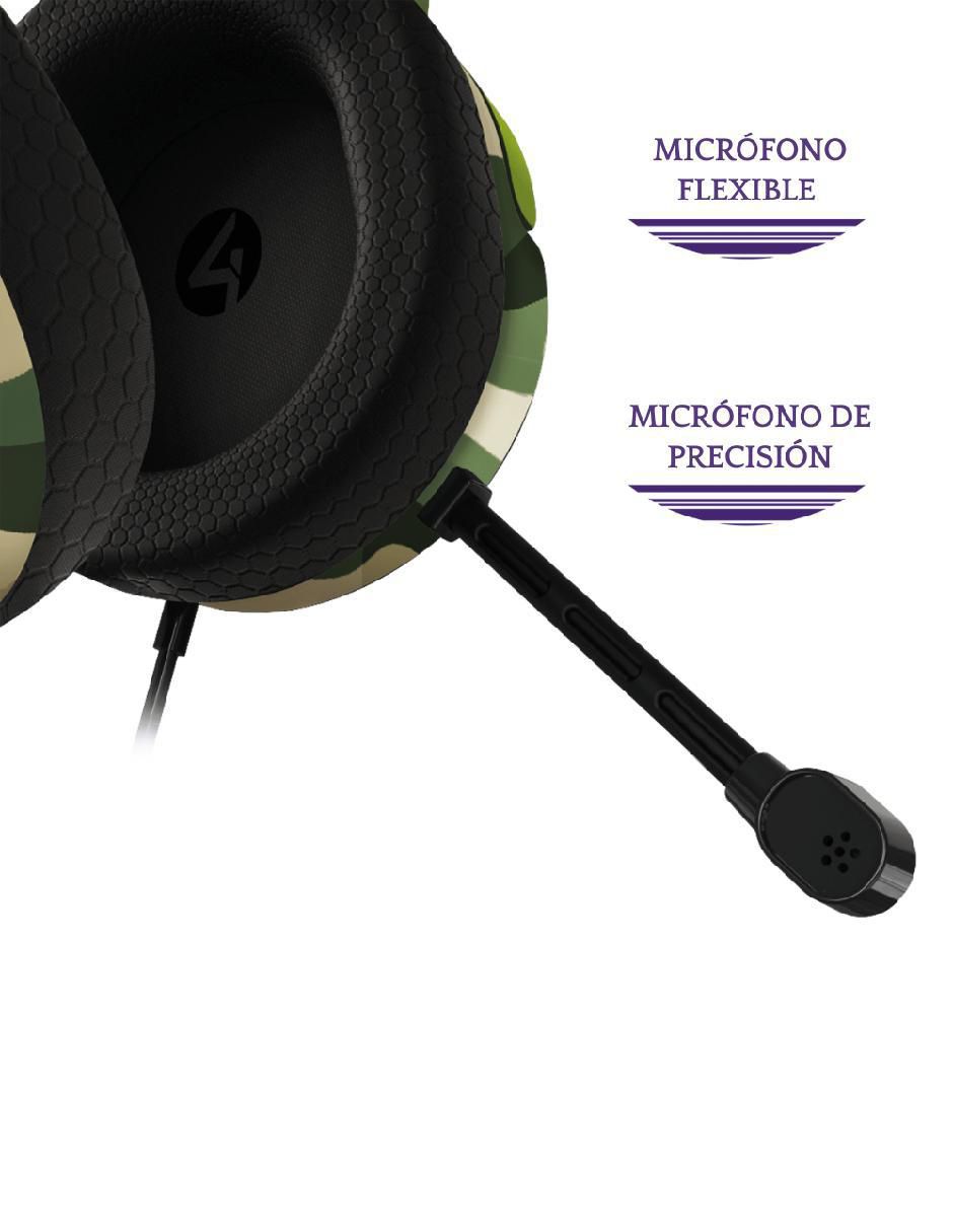 Audífonos gamer alámbrica 3