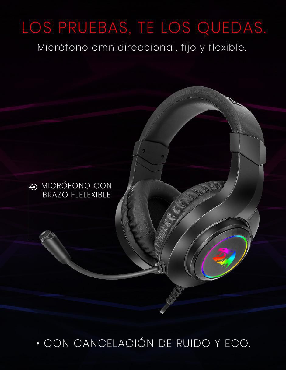 Audífonos gamer alámbricos 4