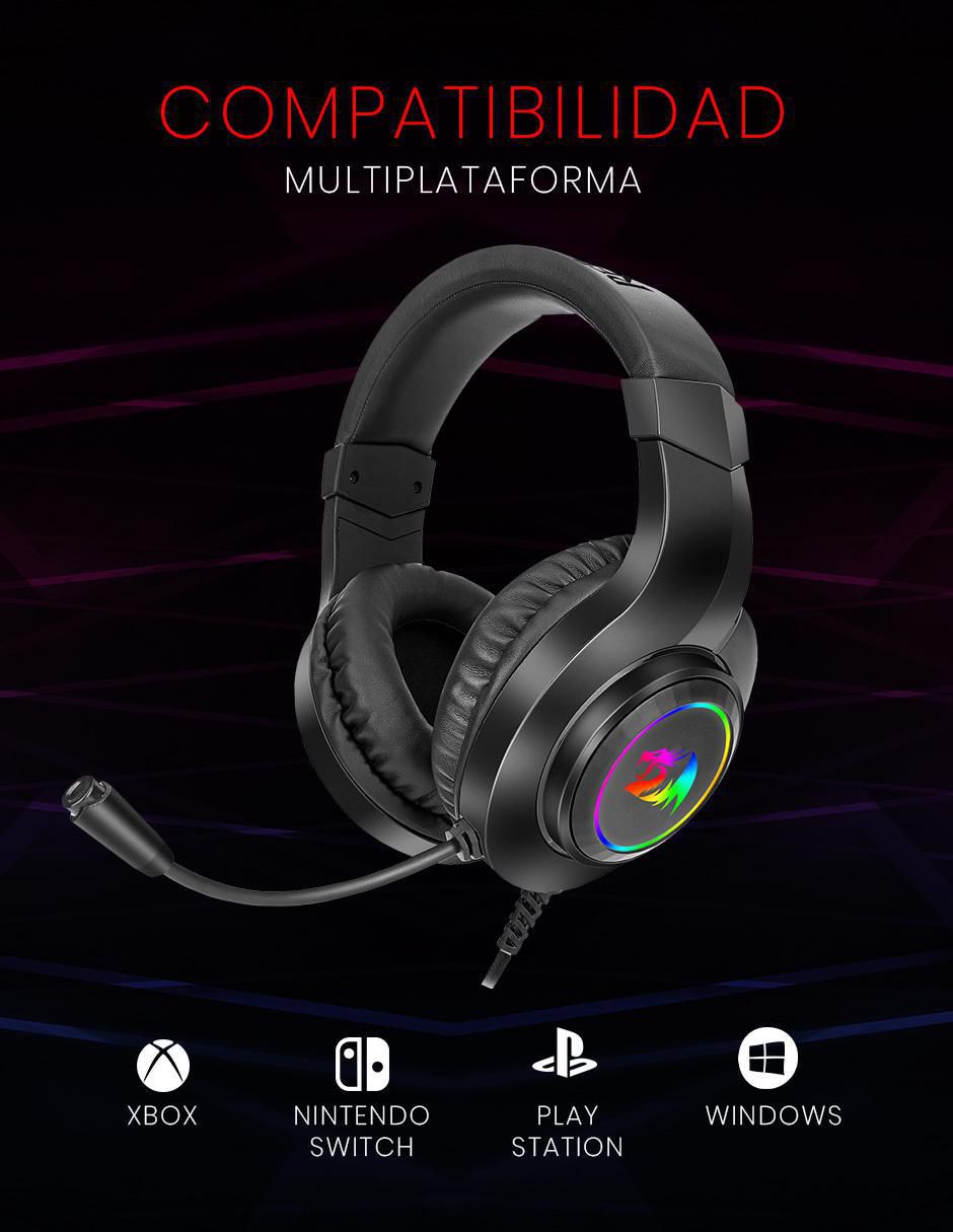Audífonos gamer alámbricos 5