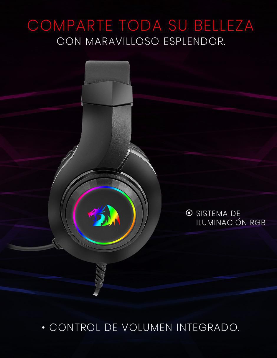Audífonos gamer alámbricos 6