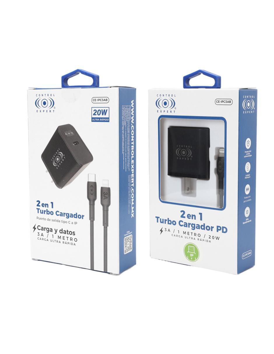 Cargador pared Control Expert de 20 W lightning + USB Tipo C